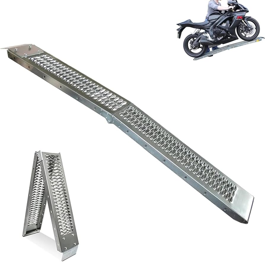 Amazon.co.jp: Vrapnudcラダーレール バイクスロープ 両方向 アルミ