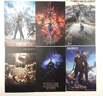 Amazon.co.jp: FFXV スクエニカフェ プレミアムポストカードセット