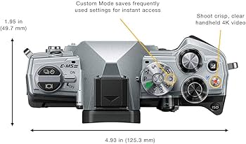 Amazon.com : OM System Olympus OM-D E-M5 Mark III Body Silver