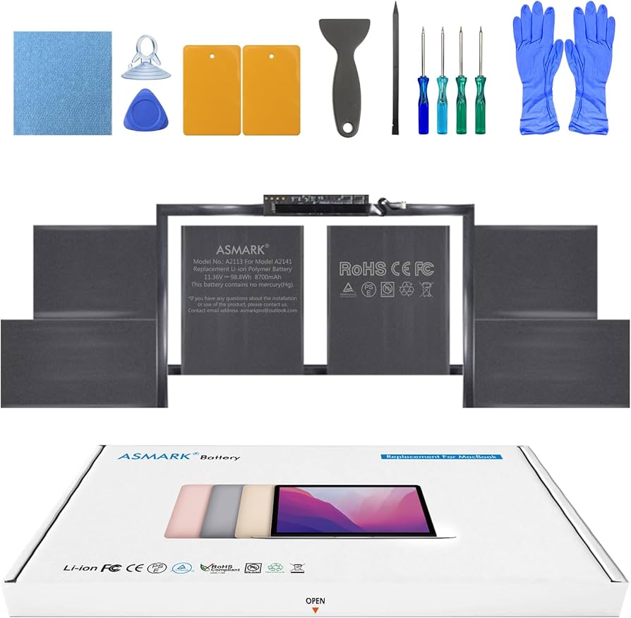 MacBook Pro A2141 Battery Replacement for 16-inch 2019 A2113
