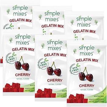 Amazon.com : Simple Mixes Natural Gelatin Dessert, Cherry, Healthy