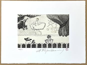Amazon.co.jp: フジ子ヘミング 木版画 バレーリハーサル 直筆サイン