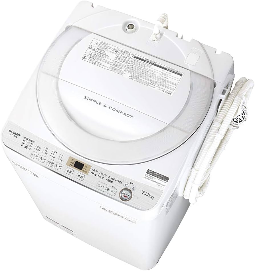 Amazon.co.jp: シャープ SHARP 全自動洗濯機 幅56.5cm(ボディ幅52.0cm