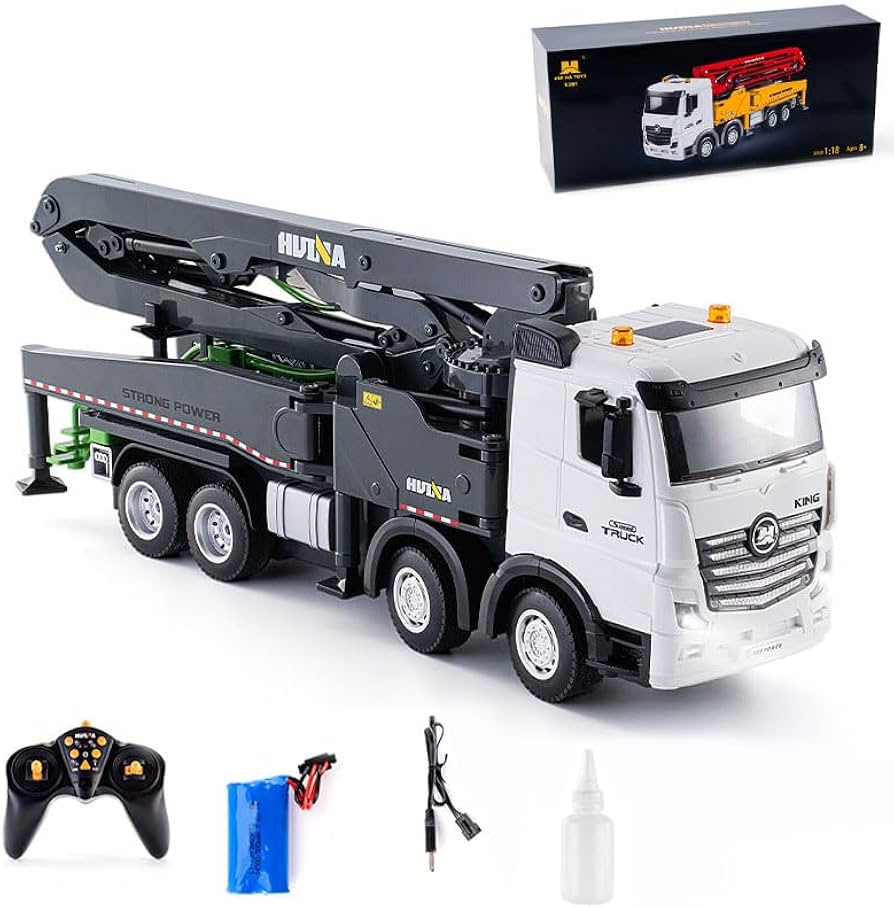 Amazon.co.jp: ラジコンコンクリートポンプ トラック 建設車両おもちゃ