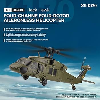Amazon.com: PrecisionX WL K170 Black Hawk UH-60L 170 Size 2.4G 4CH