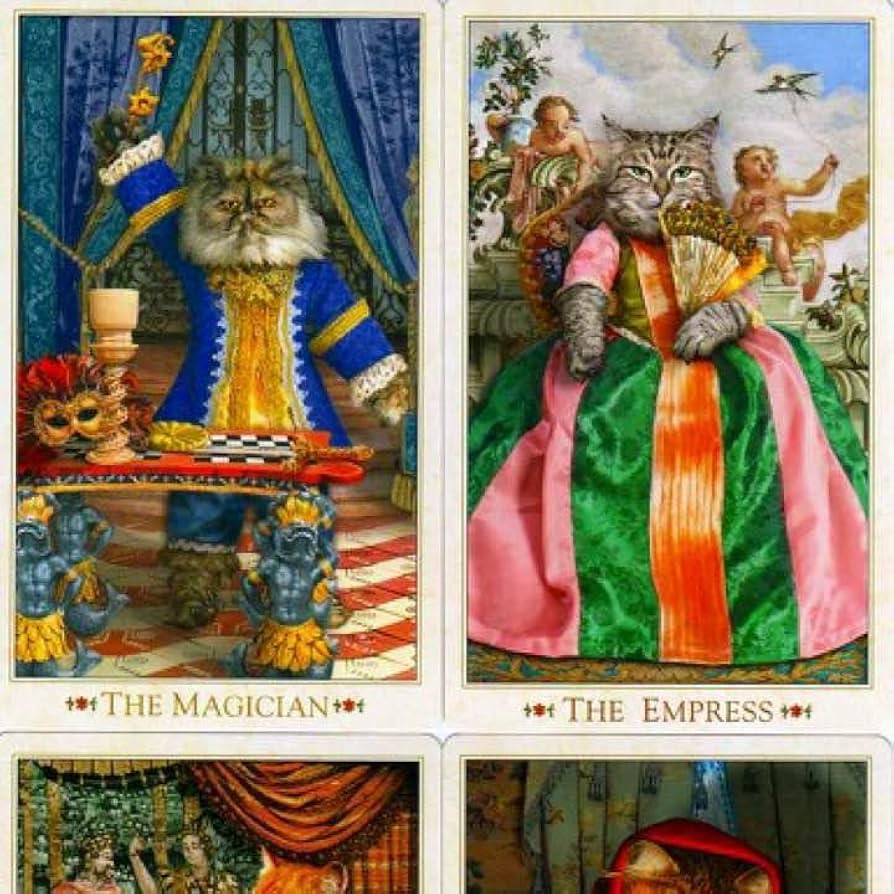 Amazon.co.jp: 初版 タロット BAROQUE BOHEMIAN CATS'TAROT : おもちゃ