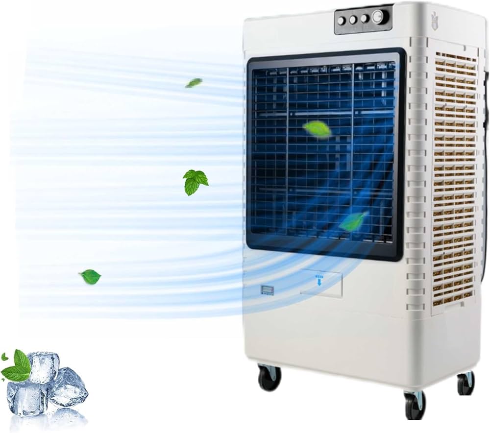 Amazon | ZAPJQL 業務用 大型冷風扇 冷風機 400W気化式送風機 風量