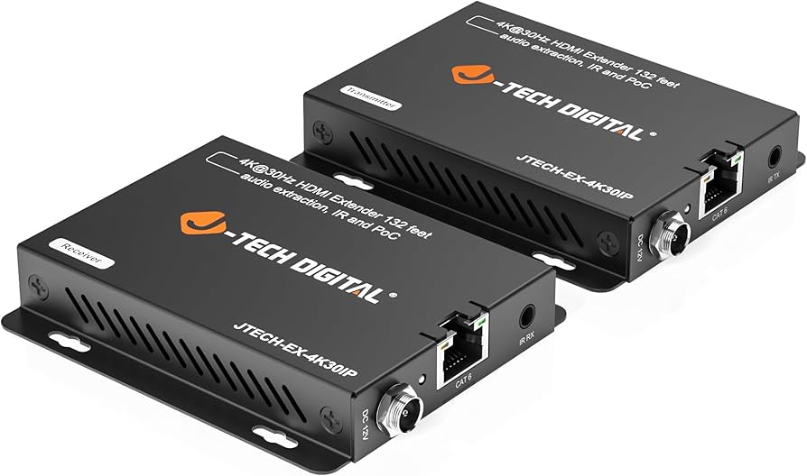 Amazon.com: J-Tech Digital 4K HDMI Extender Over Ethernet Cat6