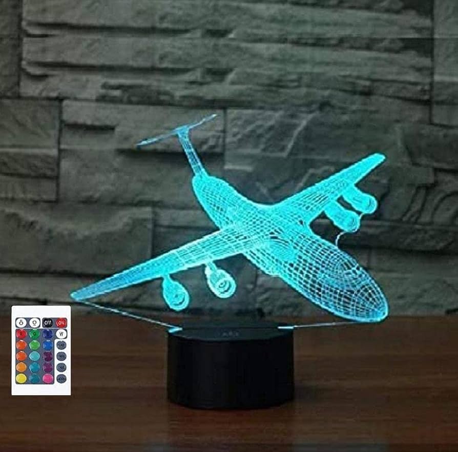 Amazon.co.jp: 3D 抽象的な飛行機 飛行機 飛行機 エアバス ナイト