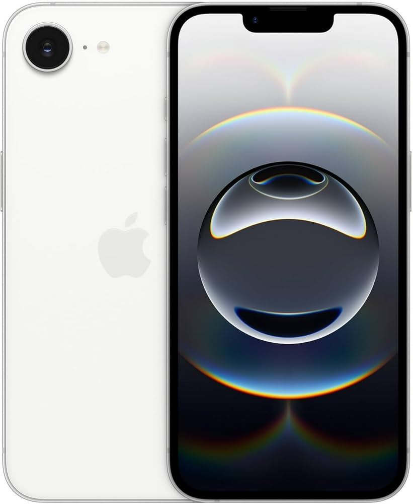 Amazon.com: Apple iPhone 16e, 256GB, eSIM, White for T-Mobile