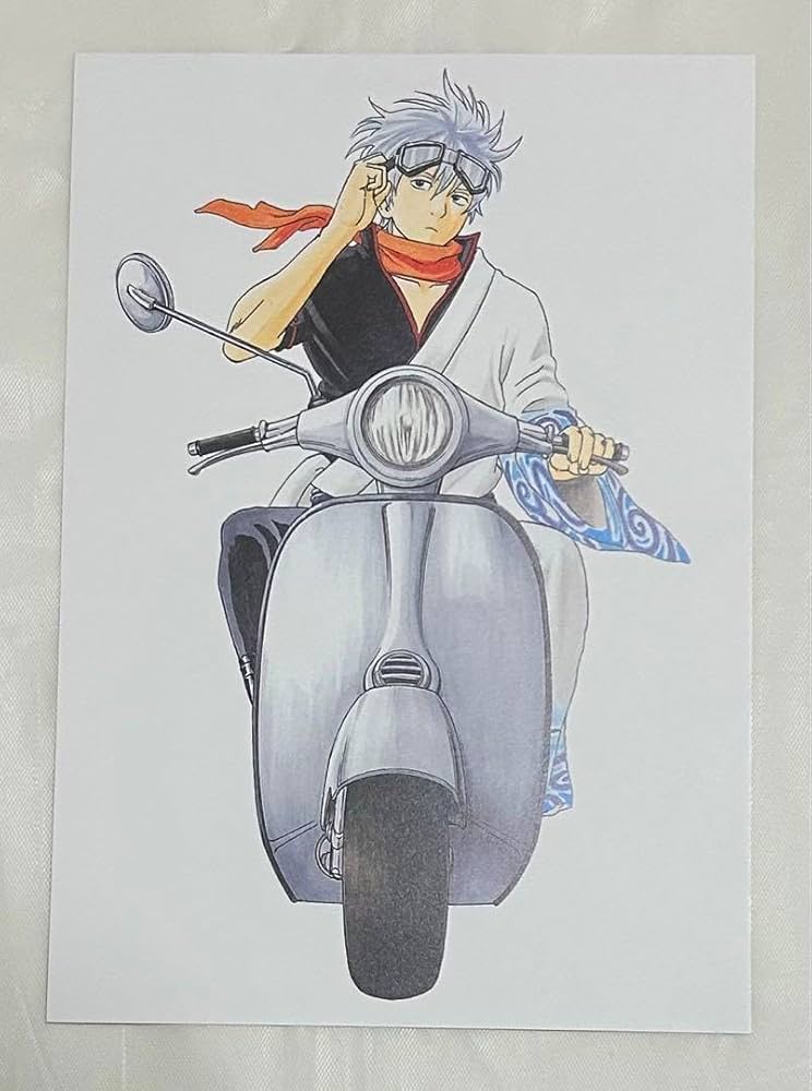 Amazon.co.jp: 銀魂 原作イラスト ポストカード 坂田銀時 品 : 文房具