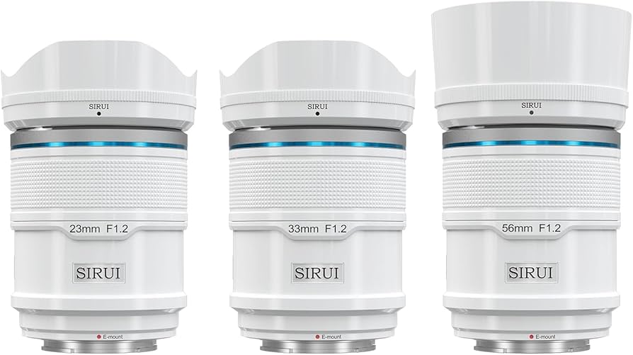 Amazon.com : SIRUI Sniper Autofocus Lens Set, 23mm, 33mm, 56mm, F1