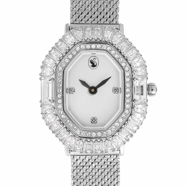 Amazon.com: Swarovski Matrix Octagon Watch, Metal Bracelet, Silver