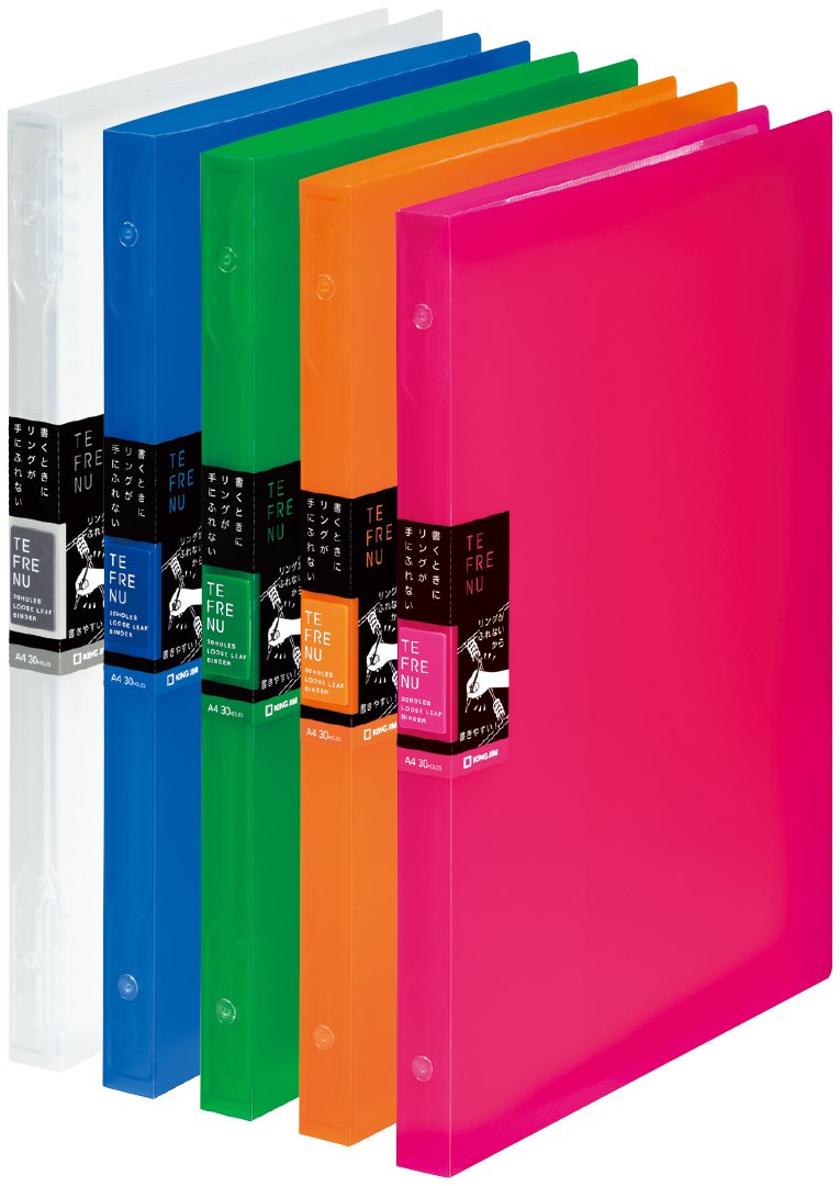 Amazon.co.jp: キングジム バインダー ノート テフレーヌ A4 青 487TTE