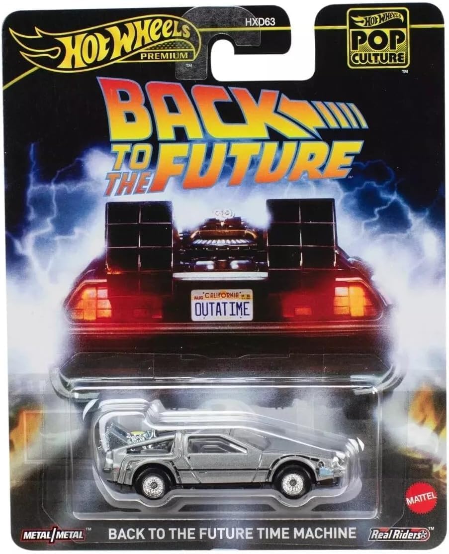 Amazon.com: Hot Wheels Premium Back to The Future Time Machine