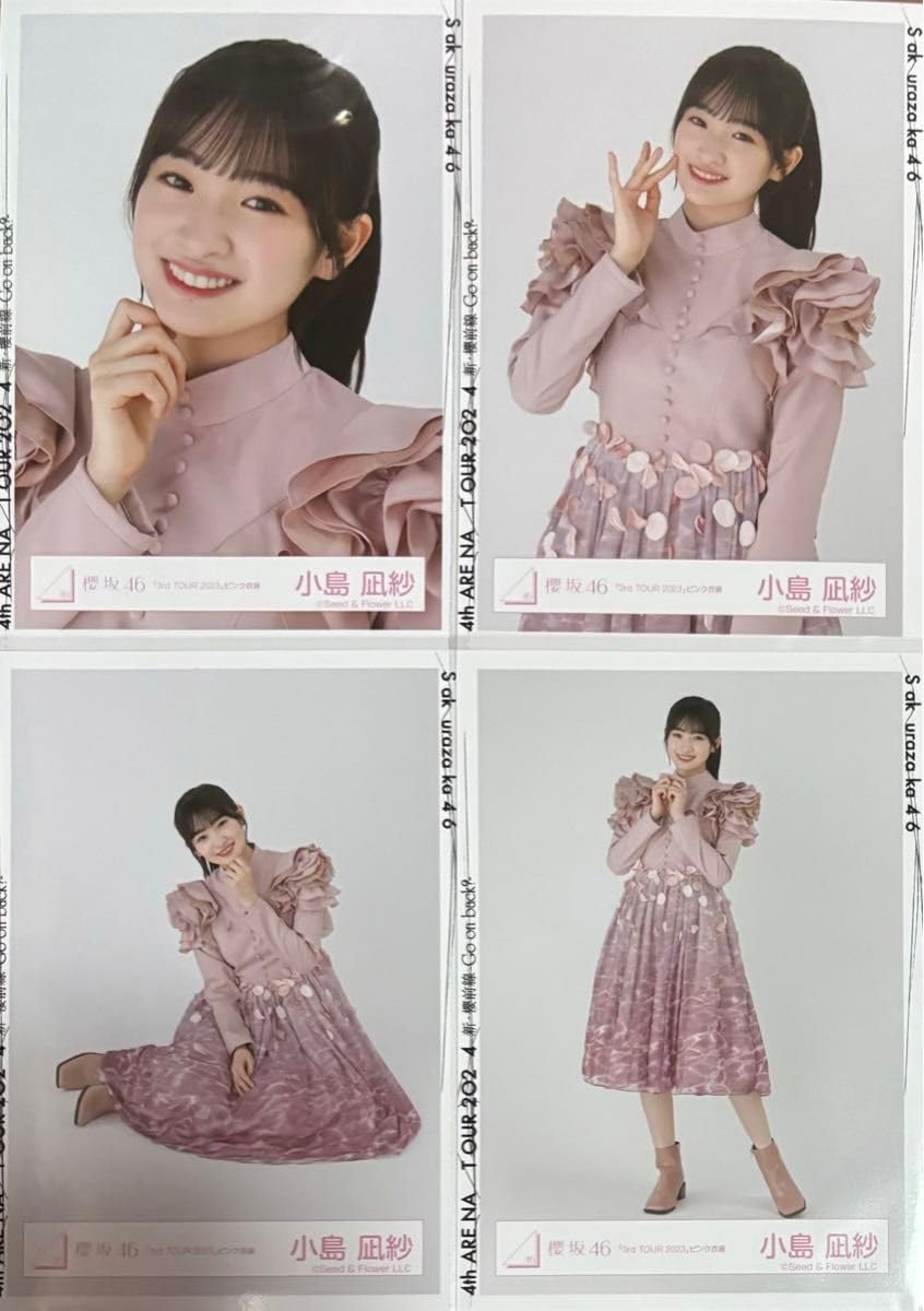 Amazon.co.jp: 櫻坂 櫻坂46 生写真 3rd Tour ピンク衣装 小島凪紗