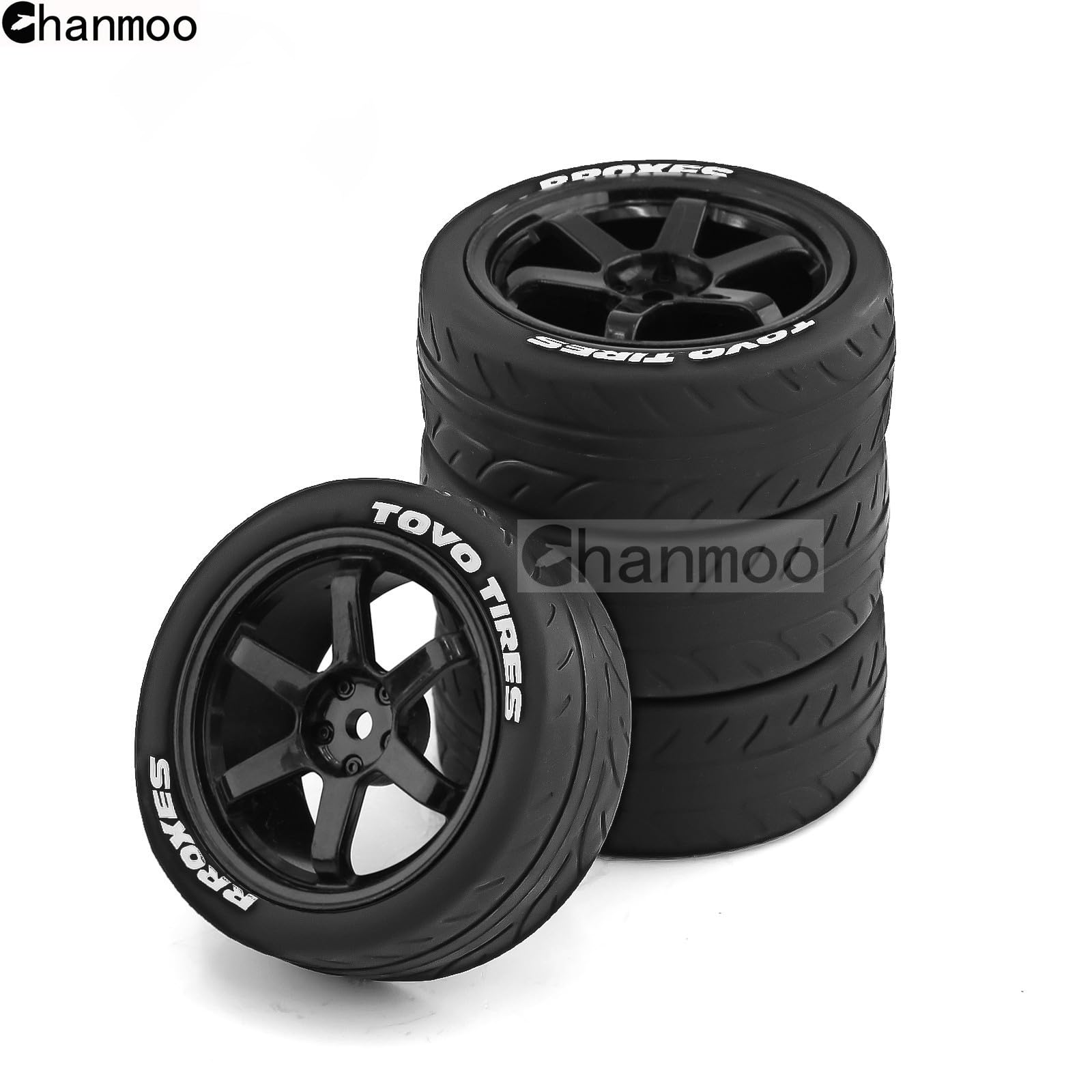 Amazon | Chanmoo 1/10 RC ラリーレーシングタイヤとプラスチック