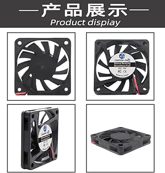 Amazon.co.jp: 冷却ファン DC6010 12V 静音 2 ピン ブラシレス6cm