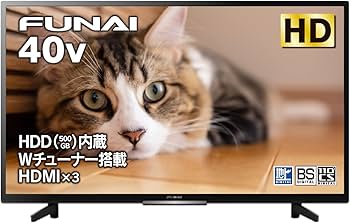 Amazon | フナイ 40V型 液晶テレビ フルビジョン ブラック FL-40H2040