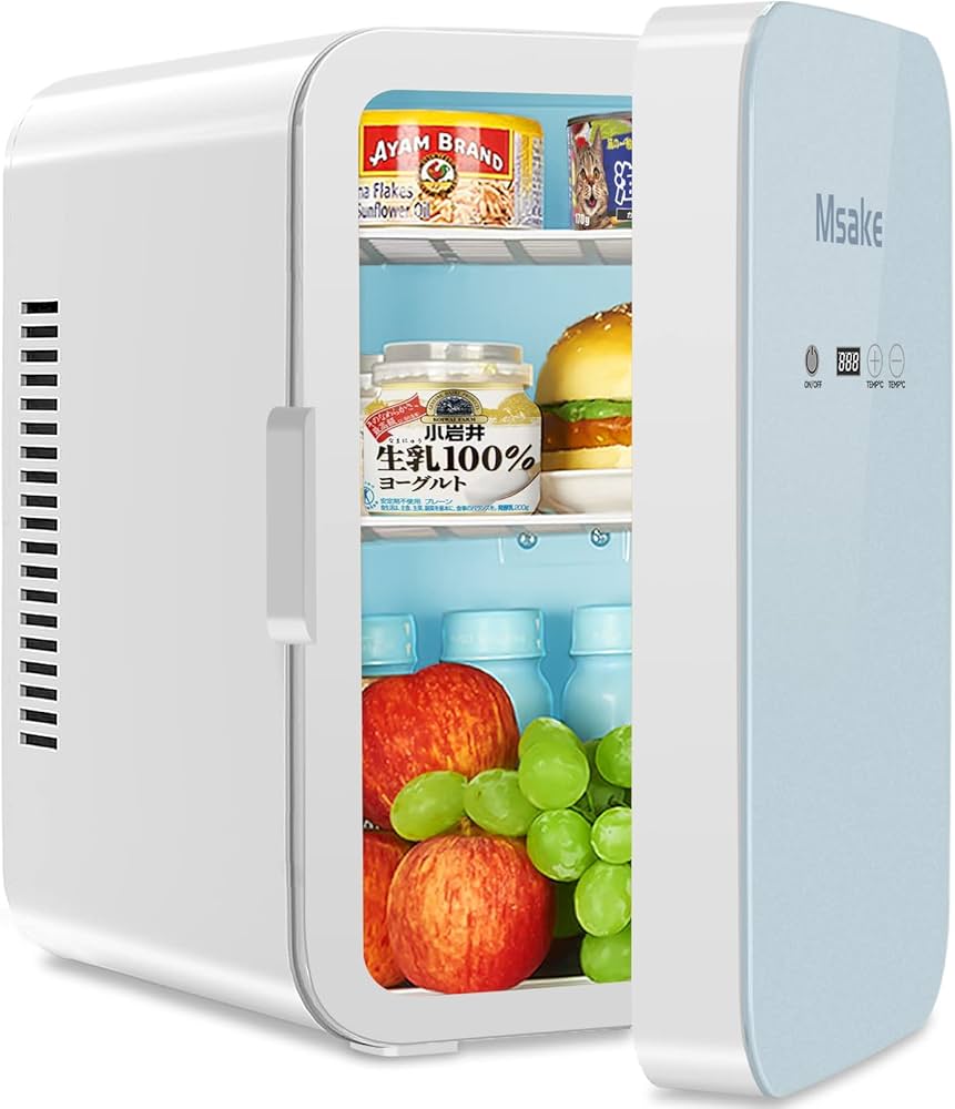 Amazon | Msake ミニ冷蔵庫 10L 小型 冷蔵庫 ポータブル 冷温庫 0℃～60