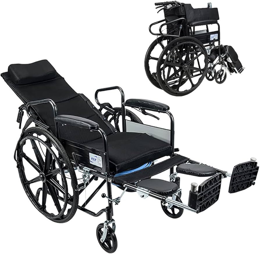 Amazon | 車椅子 折りたたみ リクライニング 軽量 コンパクト 介護