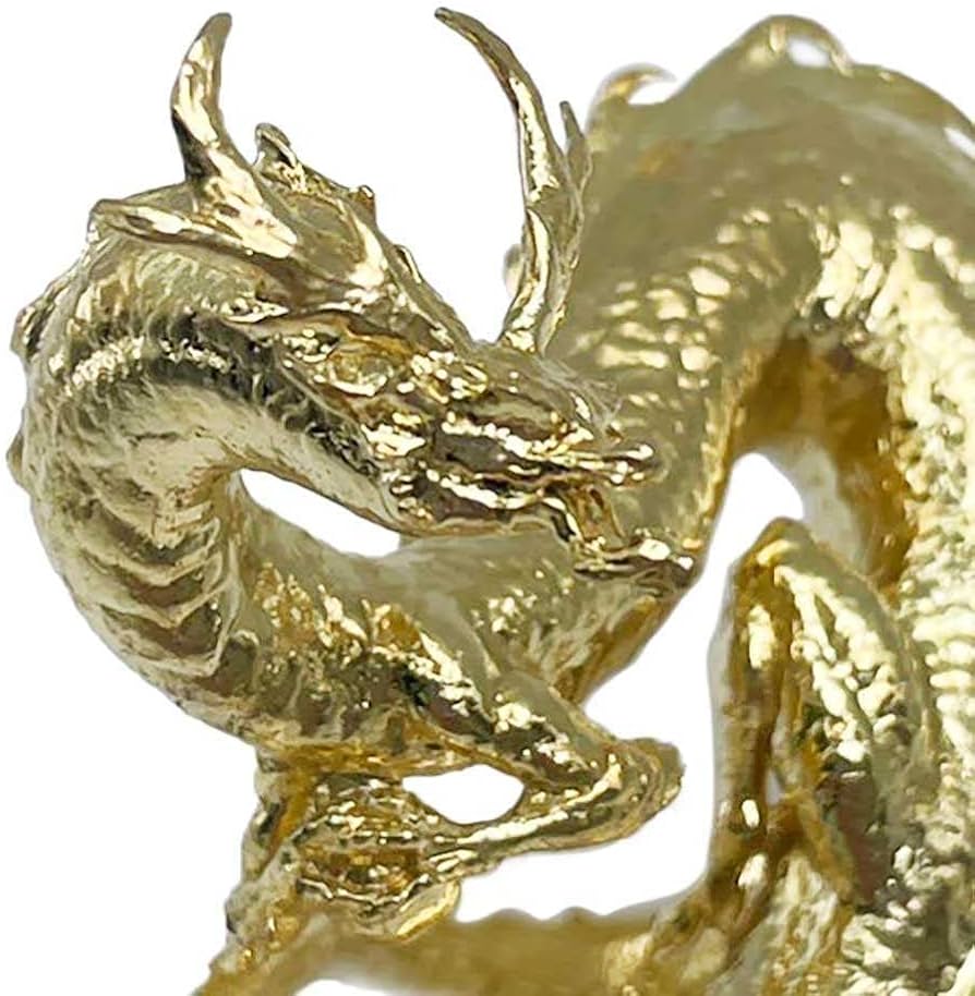 Amazon.co.jp: [AiO JAPAN] 風水 龍 ゴールドドラゴン ーVer3ー 金属