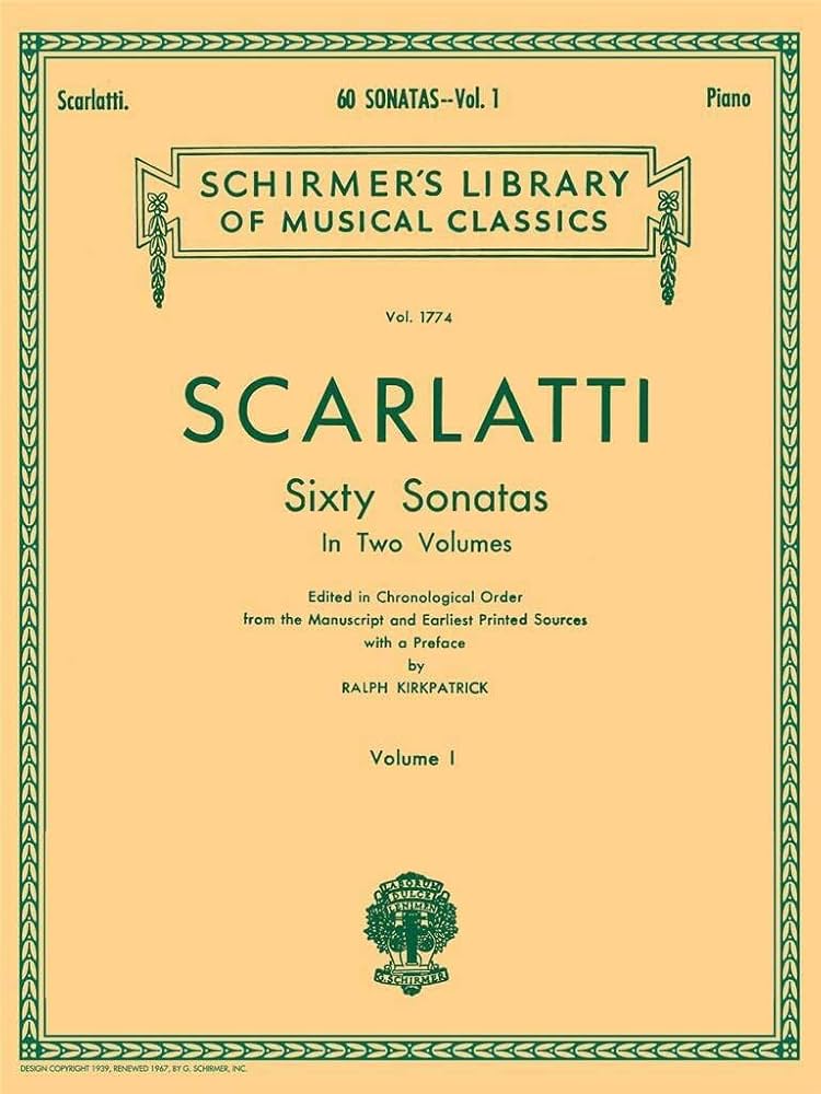 Scarlatti Sonate per clavicembalo 3巻 Sonate For Clavicembalo Vol