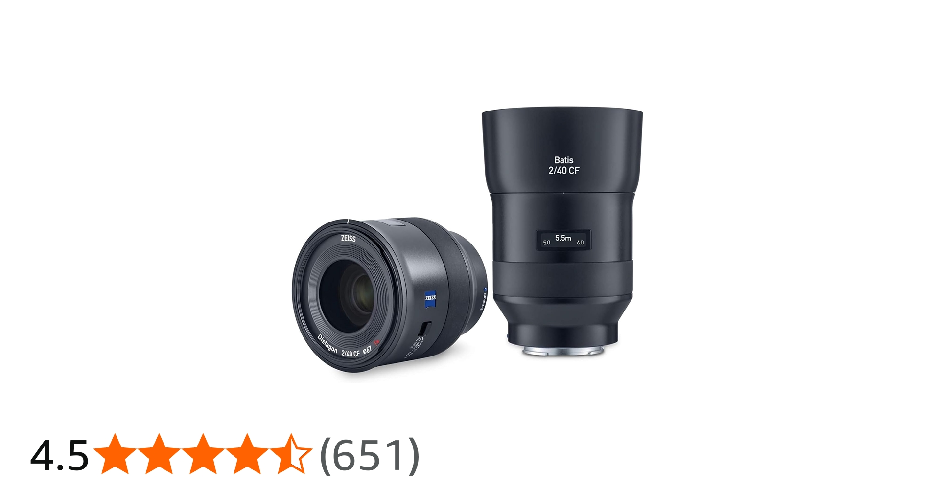 Amazon.co.jp: Carl Zeiss 単焦点レンズ Batis 2/40 CF Eマウント 40mm