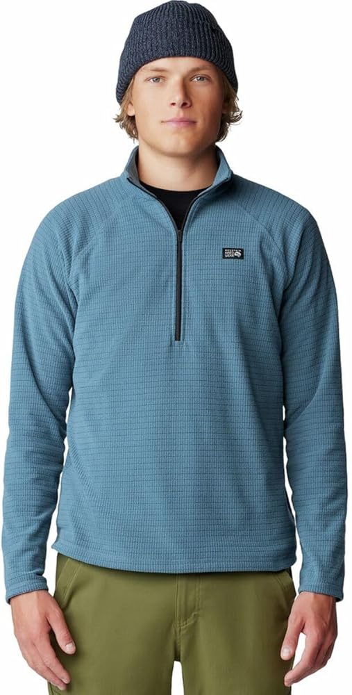 Amazon.com: Mountain Hardwear Men's Summit Grid Half Zip, Asiatic