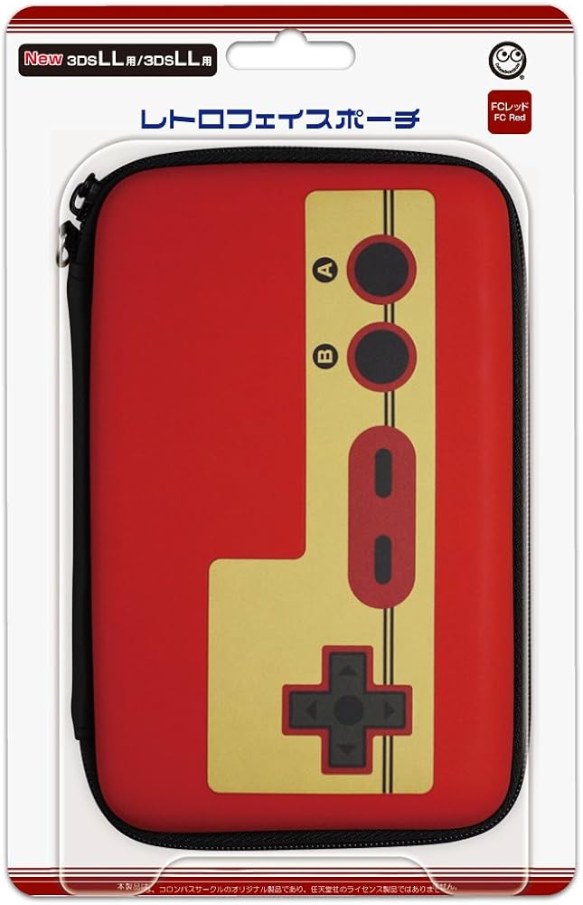 Amazon | (New3DSLL/3DSLL用) レトロフェイスポーチ (FCレッド