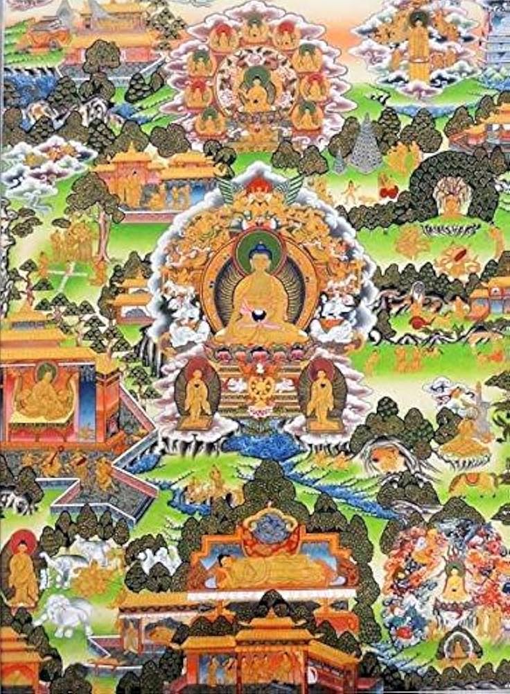 チベット仏画 手書き チベット仏画 手書き チベット仏画 手書き
