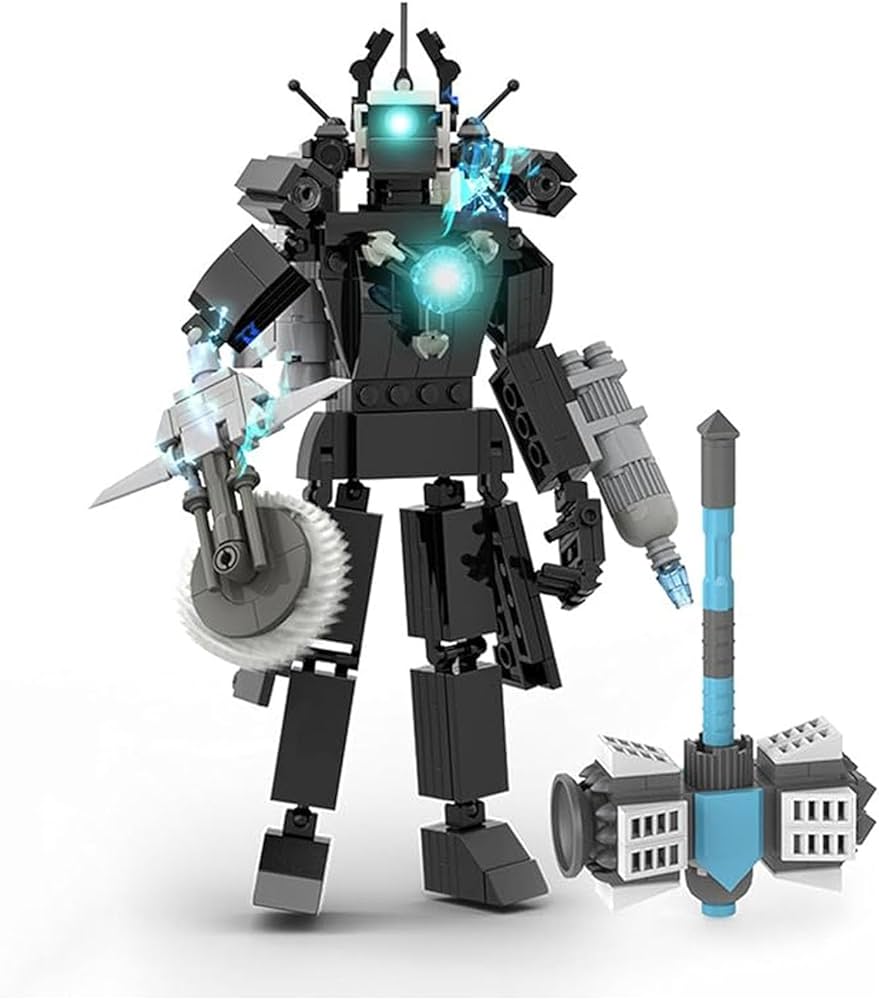 Amazon.co.jp: Skibidi 面白いトイレマンフィギュア ビルディング