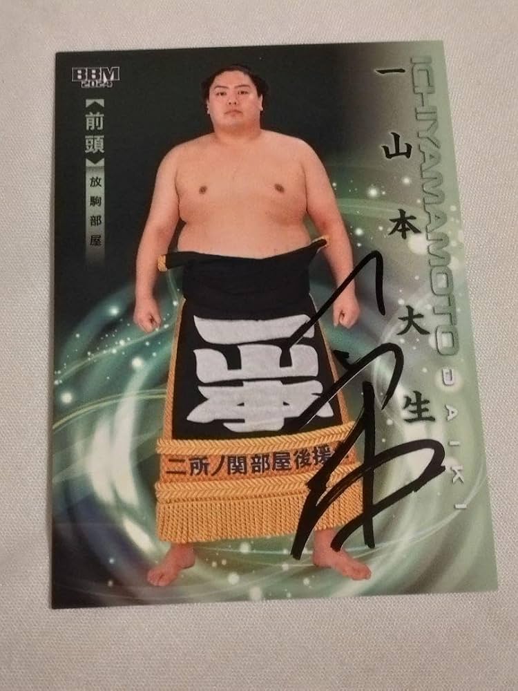 Amazon.co.jp: 大相撲 一山本 直筆サインカード : おもちゃ