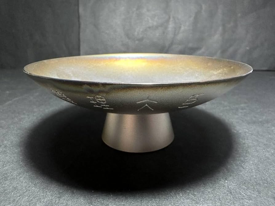 純銀盃皿のみ 甲台無し 旧い 純銀製盃 純銀製の銀杯/銀盃 純銀