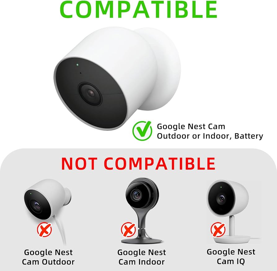 Amazon | Google Nest Cam屋外または屋内用電源ケーブル 2本パック