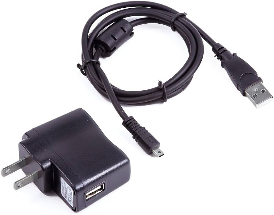Amazon.com : Power Adapter Camera Battery Charger + USB PC Cord