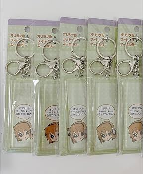 60個 セリア 銀テープホルダー オリジナルフォトインキーホルダー 銀