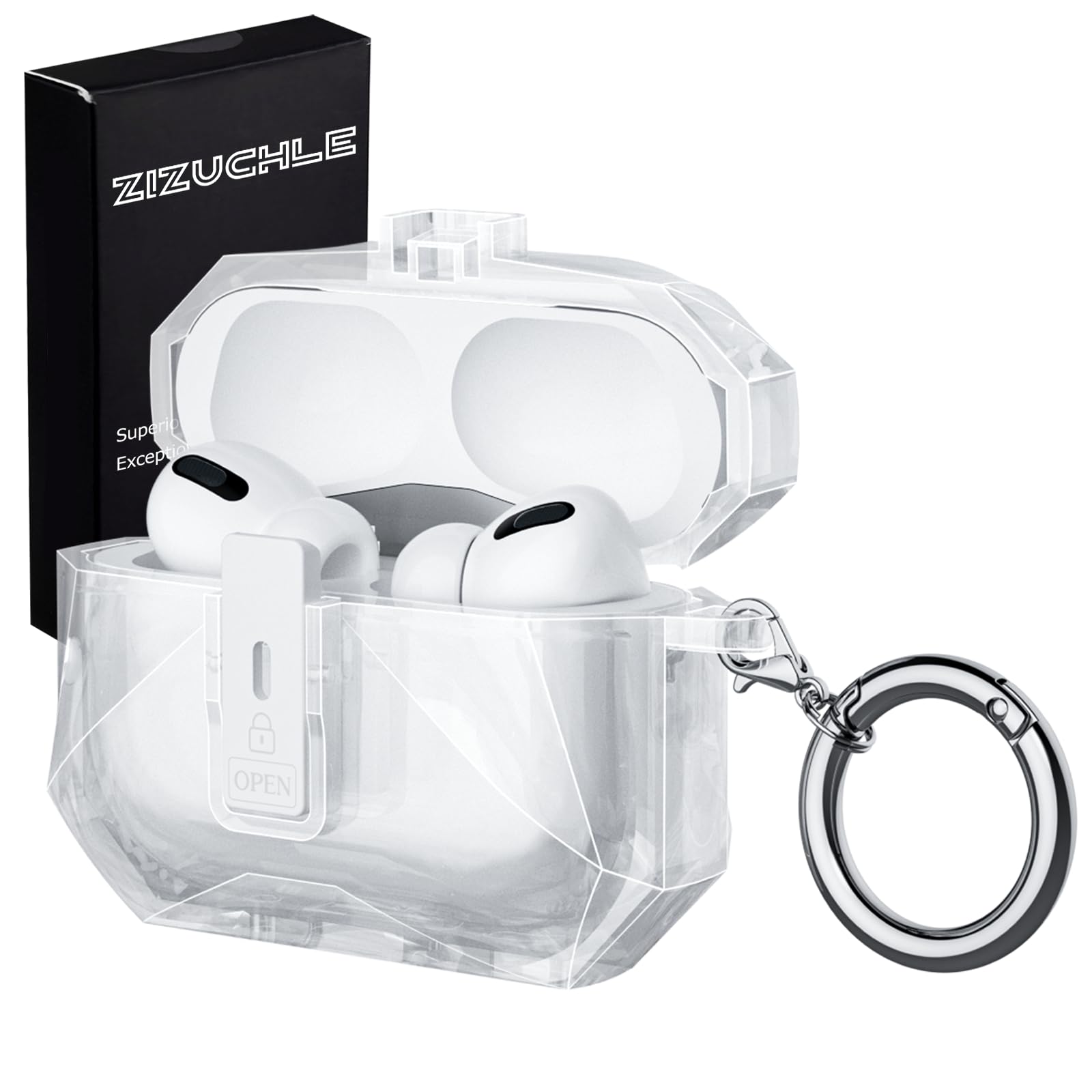 Amazon | ZIZUCHLE For AirPods Pro 3 ケース(2025) クリア エアー