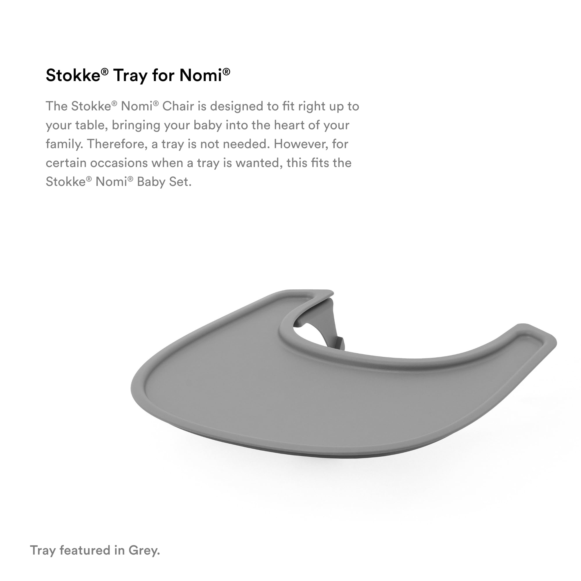 Amazon.com : Stokke Tray for Nomi, White - Easily Mounts on Stokke