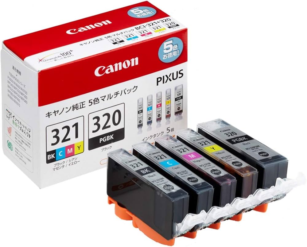 Amazon.co.jp: キヤノン Canon インクタンク BCI-321(BK/C/M/Y)+BCI