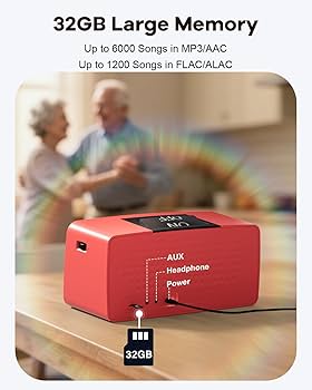 Amazon.com: ClaspVital One-Touch Simple Music Player for Seniors