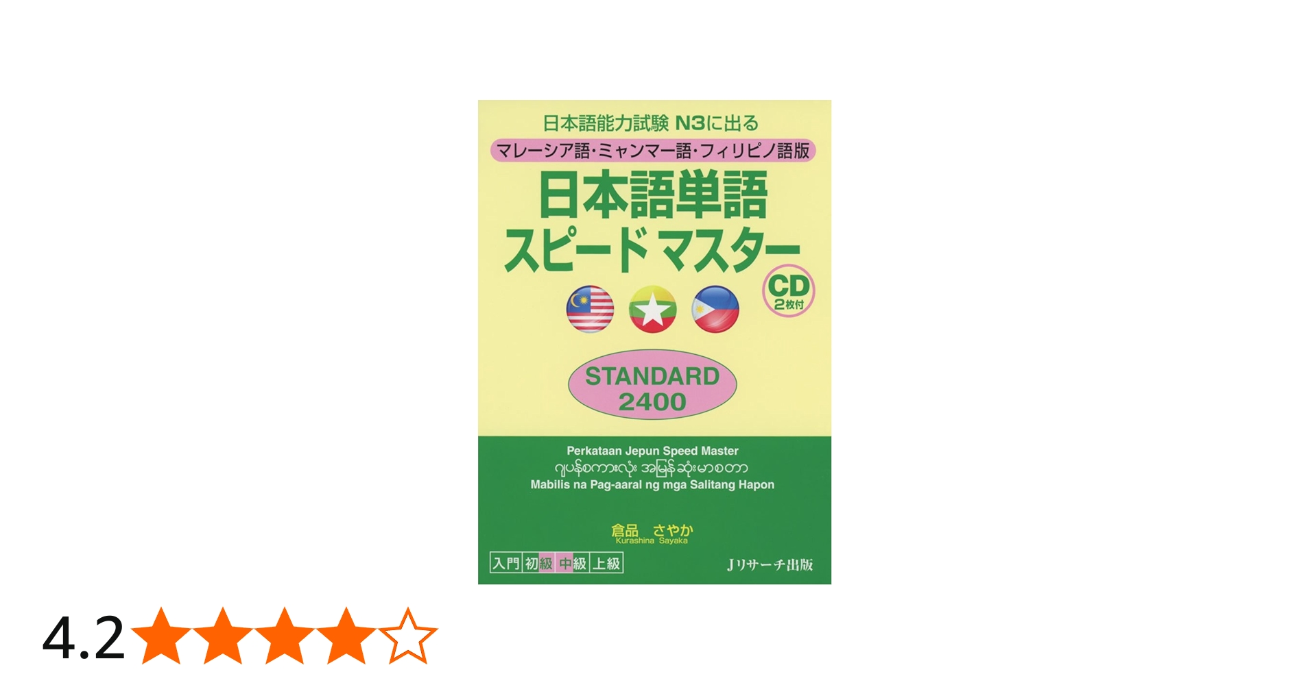 マレーシア語・ミャンマー語・フィリピノ語版 日本語単語スピード