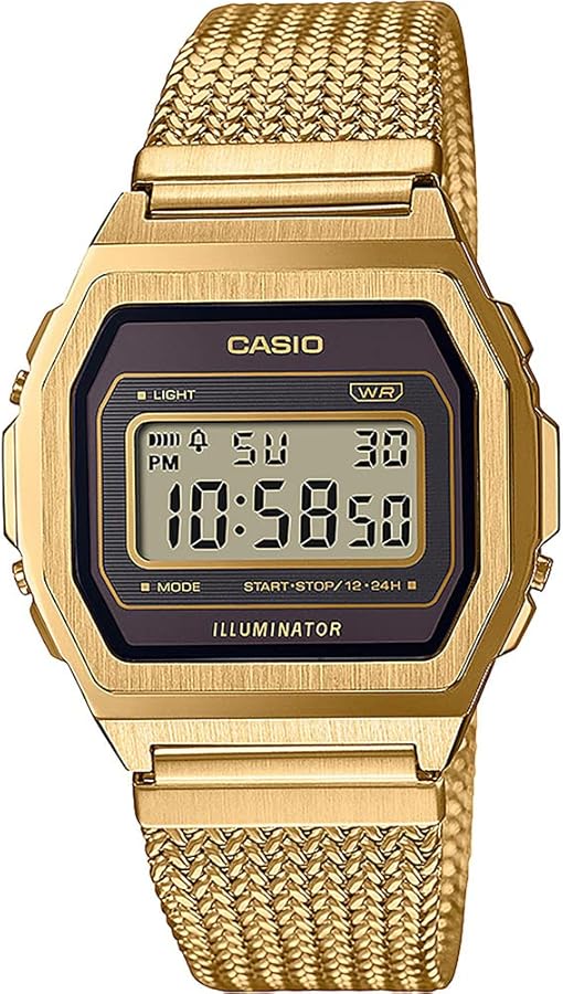 Casio Men's Automatic Watch with Stainless Steel Strap, Gold, 2.5