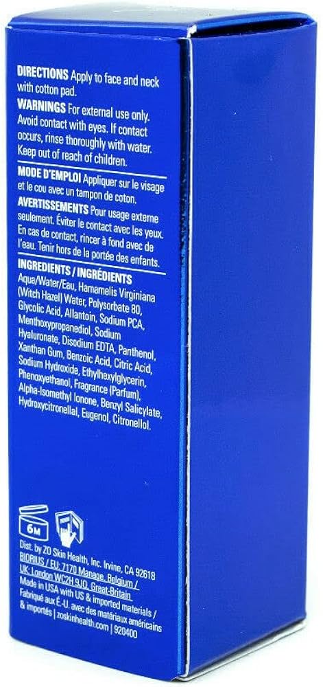 Amazon.com : ZO SKIN HEALTH Calming Toner (travel size) 50 mL