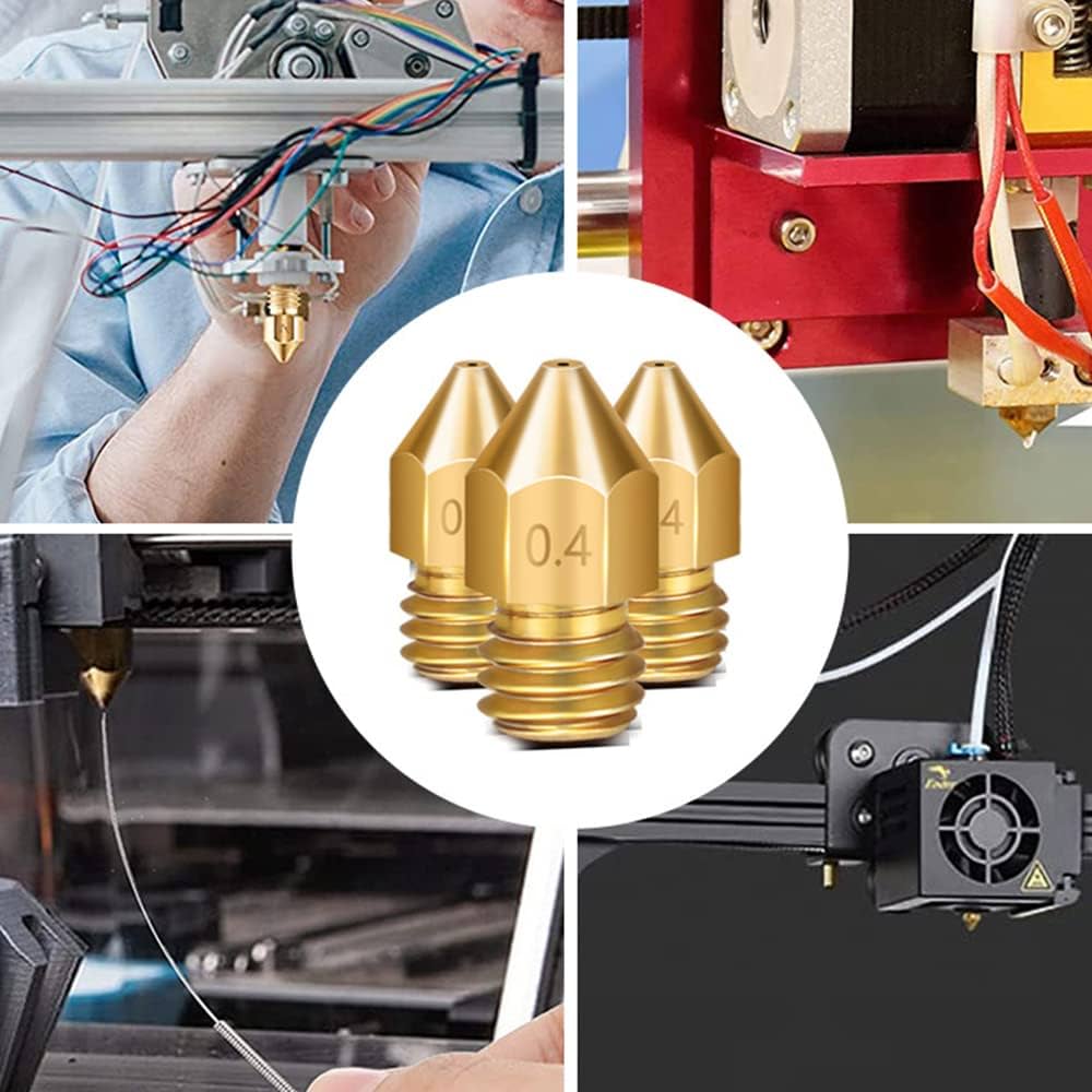 Amazon.co.jp: 3dプリンター ノズル 0.4mm MK8 硬化鋼（3個）+真鍮製