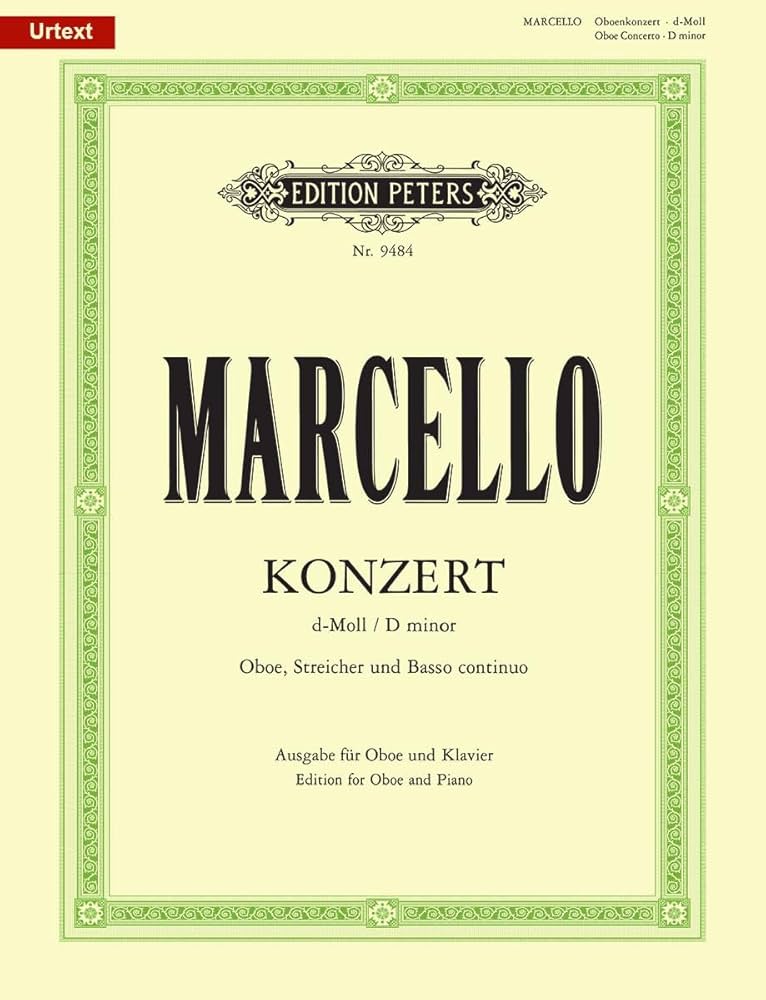 Oboe Concerto in D Minor (Edition for Oboe and Piano): For Oboe