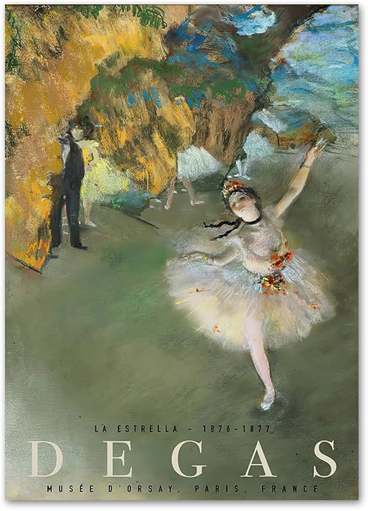 Amazon.co.jp: エドガー・ドガのポスター《 バレリーナダンサー 》絵画