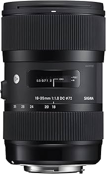 Sigma 18-35mm F1.8 DC HSM Lens for Nikon APS-C DSLRs (Black