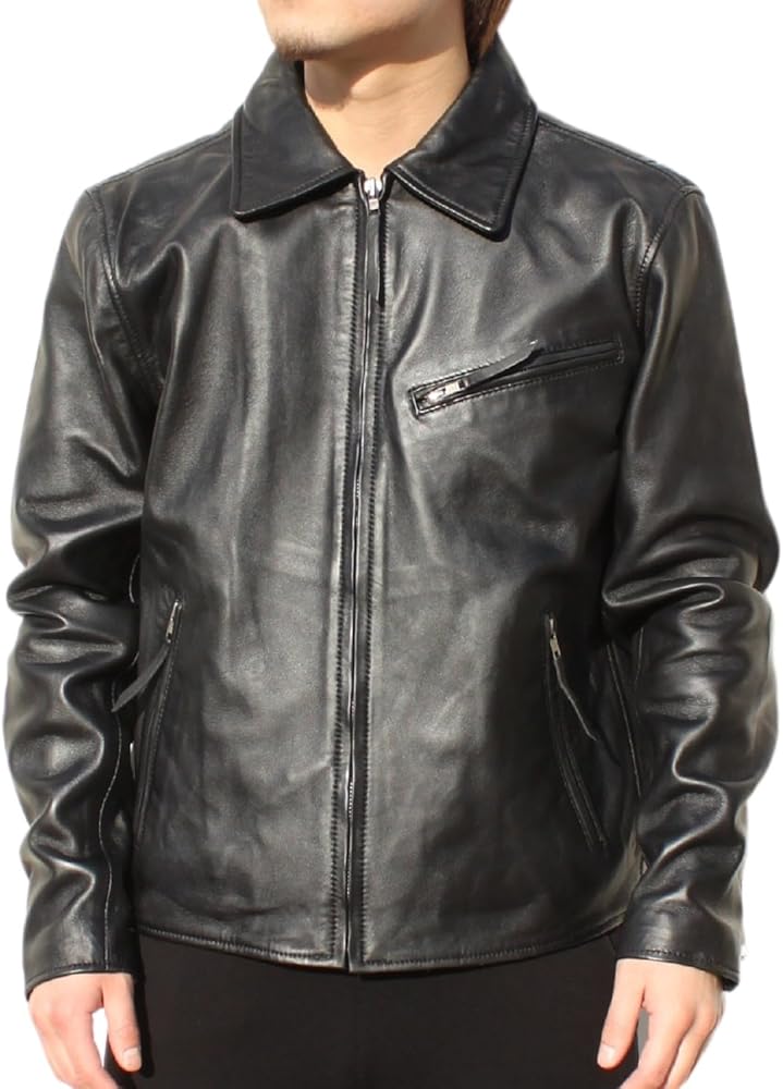 Amazon | [皮の但馬屋] Molaws モローズ メンズ シングルライダース