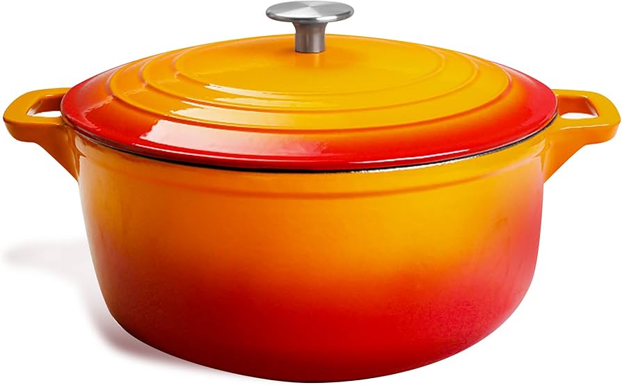 Amazon.co.jp: Rockwell 鋳物ホーロー鍋 両手鍋 Ih対応 深型 26cm